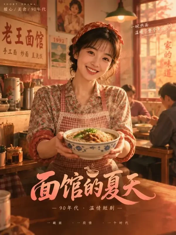 青柠短剧《穿越成了皇帝的厨子》穿越重生短剧封面海报